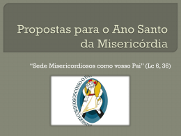 Proposta Diocesana para o Ano da Misericódia