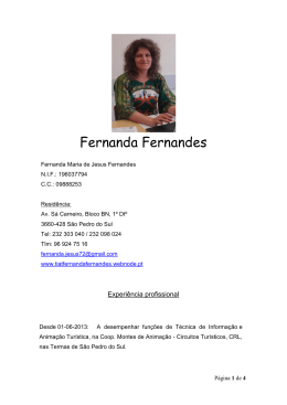 Eu, Fernanda Maria de Jesus Fernandes, divorciada