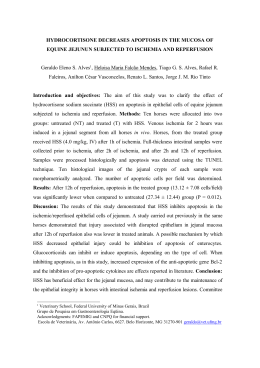 HYDROCORTISONE DECREASES APOPTOSIS IN THE MUCOSA