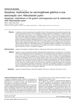 associação com Helicobacter pylori