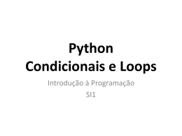 5 Python - Condicionais e Loops