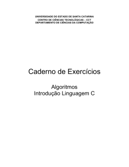 Caderno de Exercícios