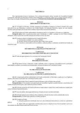Constituição do Estado de Roraima