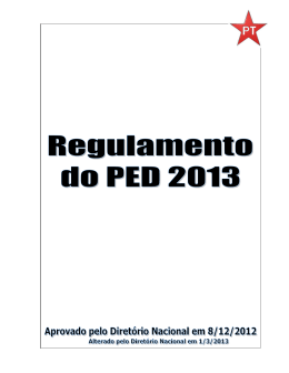 regulamento ped 2013