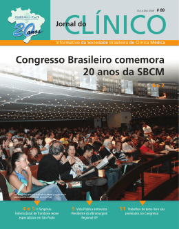 Congresso Brasileiro comemora 20 anos da SBCM