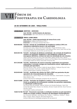 Fórum de Fisioterapia em Cardiologia VII
