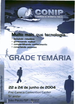 CONIP, 2004, São Paulo. X Congresso de Informática