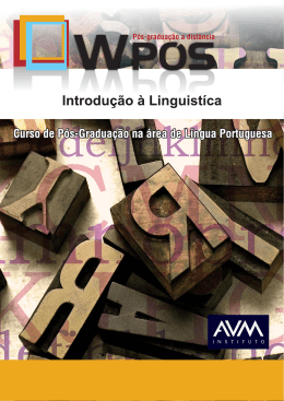 Introdução à Linguística - N - Ambiente Virtual de Aprendizagem