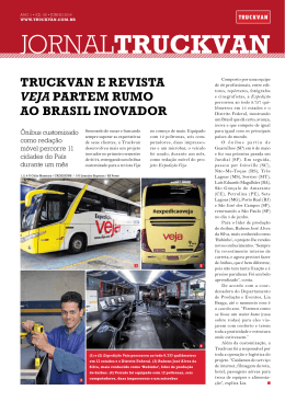 Truckvan e revisTa Veja parTem rumo ao Brasil inovador