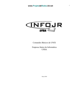 Introdução aos comandos Unix (Para começar) - INFOJR