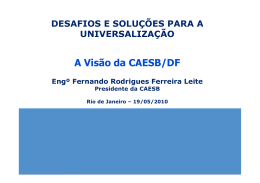 A Visão da CAESB/DF - Instituto Trata Brasil