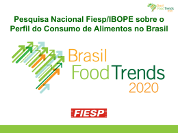 Perfil do Consumo de Alimentos no Brasil