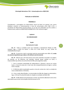 Orientação Normativa nº 04 - Observatório Social do Brasil