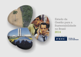 Estado da Gestão para a Sustentabilidade no Brasil