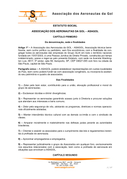 estatuto social associação dos aeronautas da gol – asagol