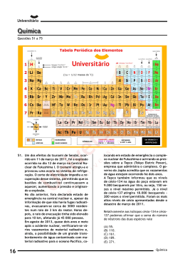 Simulado Interno 2013-II | Prova de Química