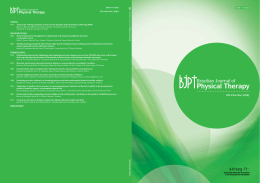 BJPT - Brazilian Journal of Physical Therapy