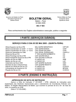 BG 083 - De 04 MAI 2005 - Proxy da Polícia Militar do Pará!