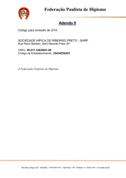 18/08/2014 Código para emissão de GTA