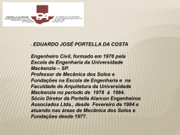 - EDUARDO JOSÉ PORTELLA DA COSTA Engenheiro Civil