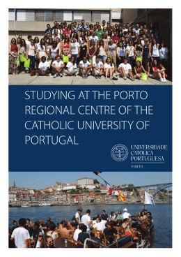 Welcome Guide - Católica Porto - Universidade Católica Portuguesa