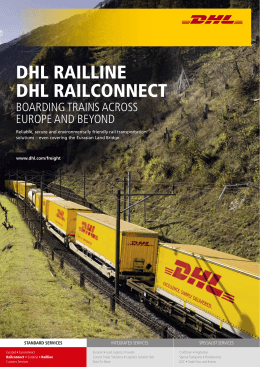 the DHL Freight Railconnect Brochure