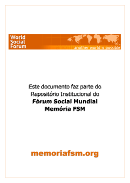 View/Open - Fórum Social Mundial