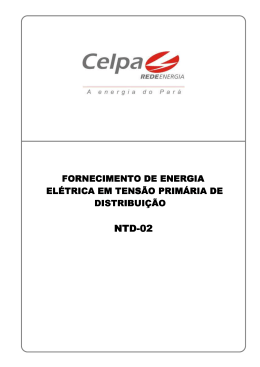 NTD 02 -Revisão- Fornecimento de Energia Elétrica em Tensã–
