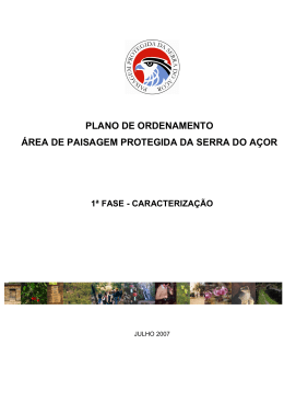 Relatório de Caracterização - Câmara Municipal de Arganil