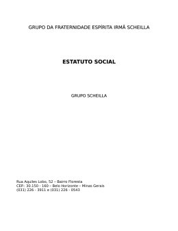 ESTATUTO SOCIAL - Grupo Scheilla