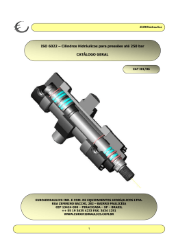 ISO 6022 – Cilindros Hidráulicos para pressões até