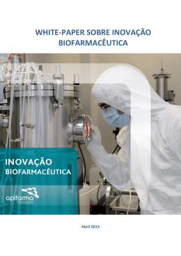 White Paper sobre Inovação Biofarmacêutica (Abril 2013)