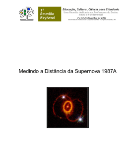Medindo a Distância da Supernova 1987A