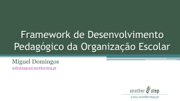 Framework de Desenvolvimento Pedagógico da Organização Escolar