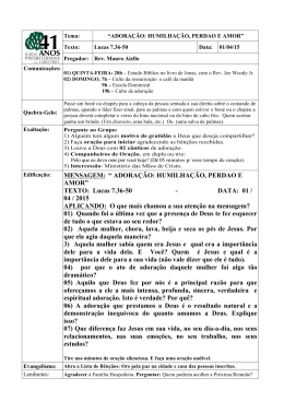 APLICAÇÃO PARA CÉLULA 68 – 01.04.2015. Pacto 06