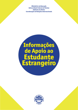 International Student Guidebook - Universidade Federal de Pelotas