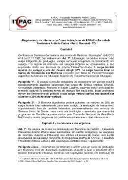 Regulamento Internato - ITPAC Porto Nacional