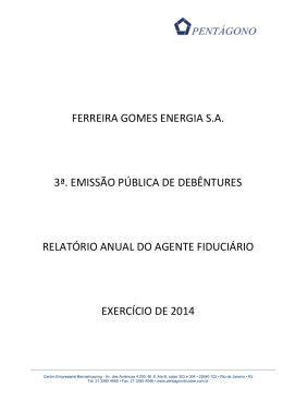 Relatório de Agente Fiduciário 2014