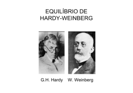 EQUILÍBRIO DE HARDY
