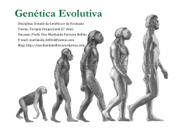 Genética Evolutiva - Marilanda Bellini