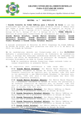 Grande Conselho da Ordem DeMolay para o Estado de Goiás