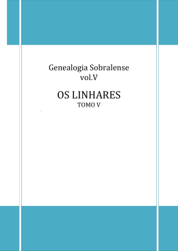 Os Linhares Tomo V - Genealogia Sobralense