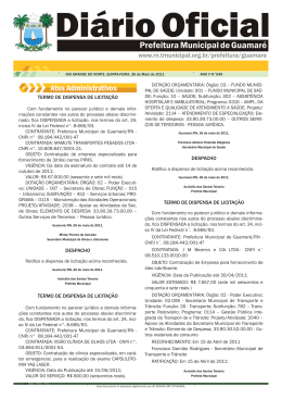 Lei Municipal n° 549 - Prefeitura de Guamaré