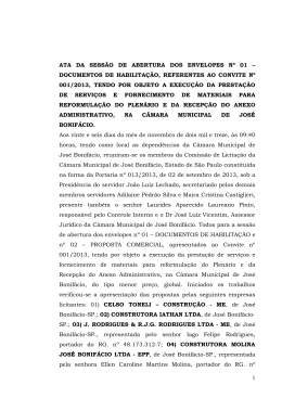 Acesse o documento - Câmara Municipal de José Bonifácio