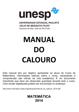 Manual do Calouro