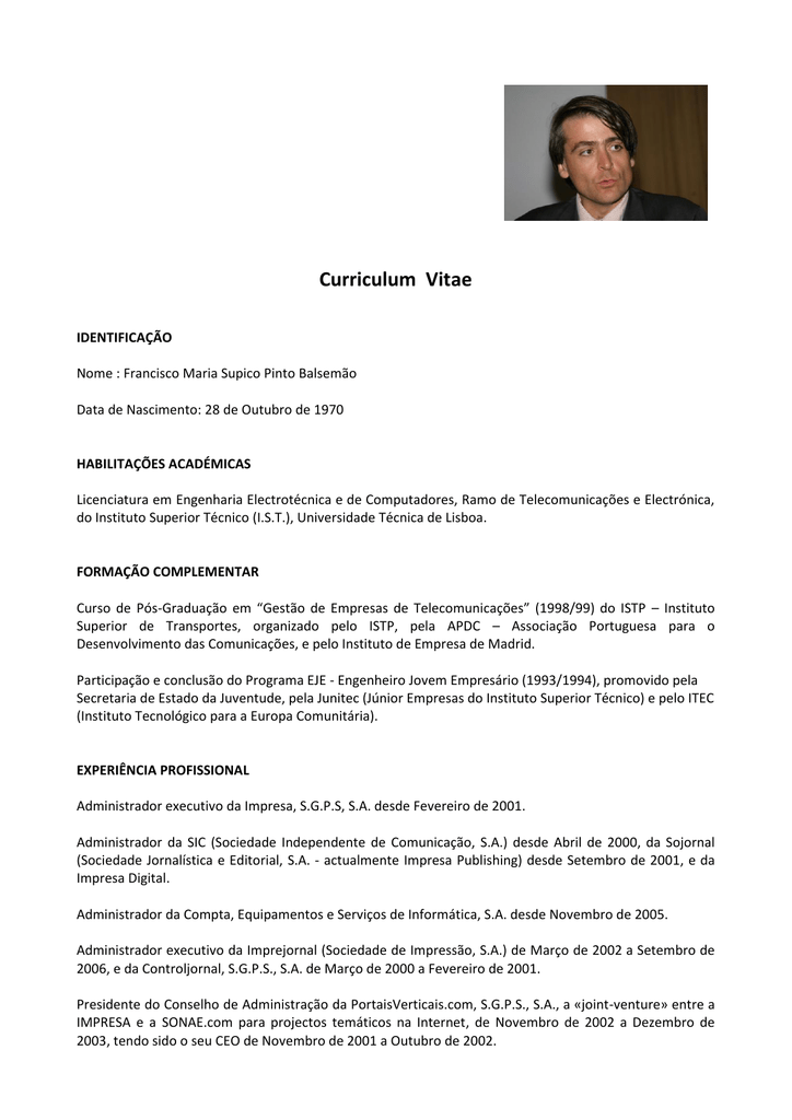 Curriculum vitae transportista image
