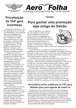 Edição 509 - Sindicato dos Aeroviarios de Porto Alegre