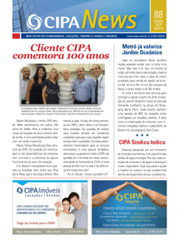 News Cliente CIPA comemora 100 anos