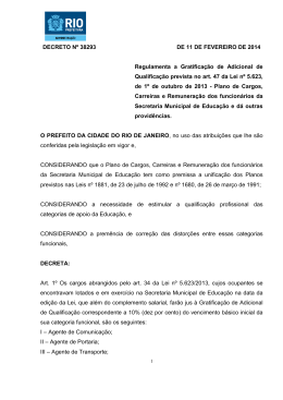 DECRETO Nº 38293 DE 11 DE FEVEREIRO DE 2014 Regulamenta