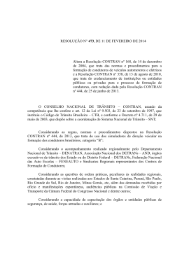 RESOLUÇÃO N° 473, DE 11 DE FEVEREIRO DE 2014